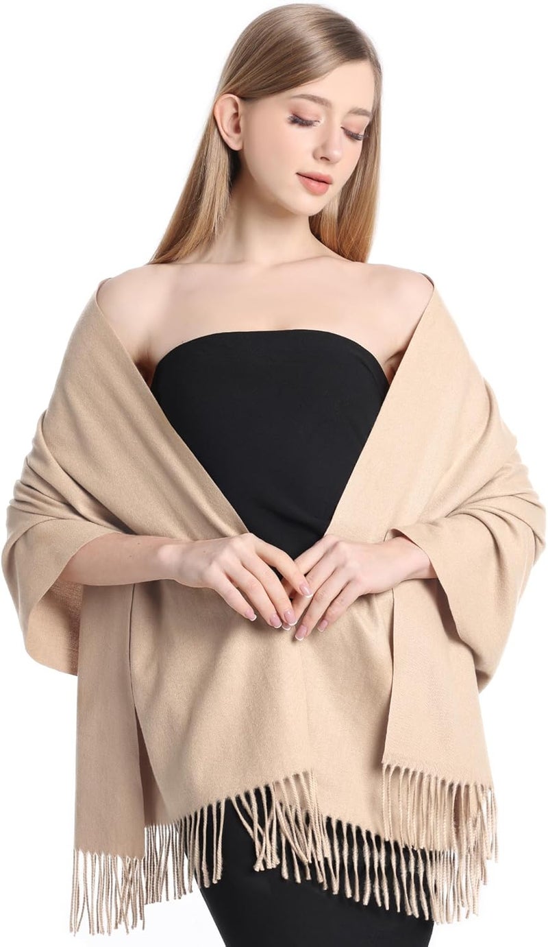 Sofier Pashmina Shawls And Wraps for Women for Evening Dress Warm Winter Scarf Wedding Bride Bridesmaid Gifts Cashmere Feel - Image 2